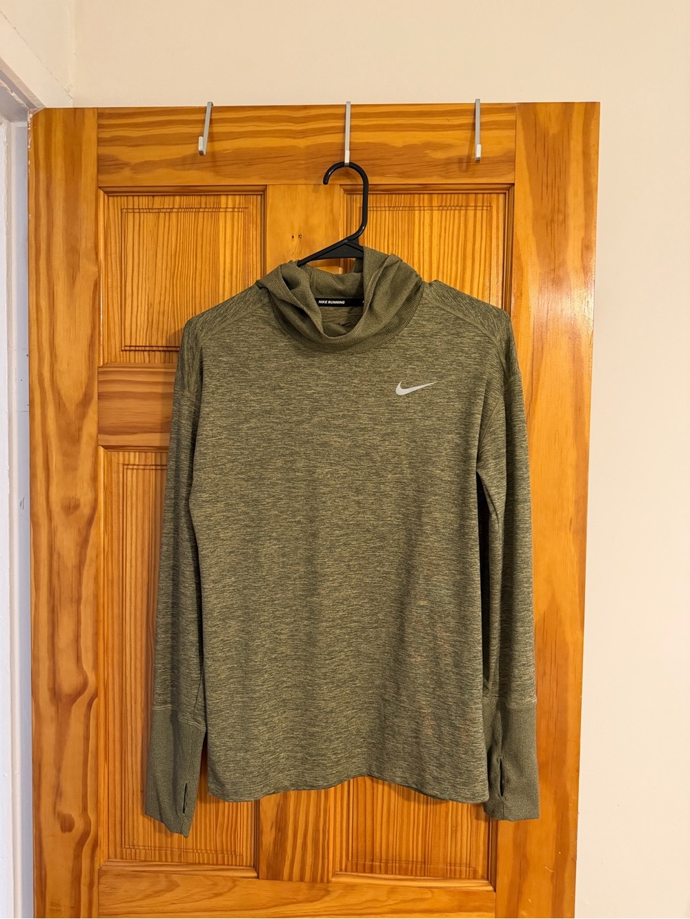 Nike Olive Green Heather Dri-FIT Pullover Hoodie